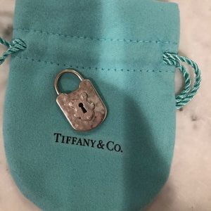Tiffany silver padlock pendant